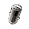 Mini cargador para carro Yesido Y69 con 2 puertos tipo C PD 30W y argolla para retirarlo