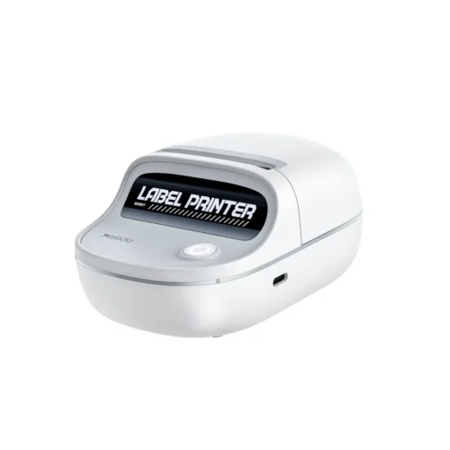 Impresora de etiquetas térmica Bluetooth Yesido SP10 color blanco, portátil y recargable