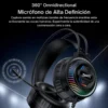 Micrófono HD omnidireccional de los audífonos gamer con micrófono Yesido EK06
