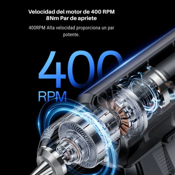 Taladro inalámbrico Yesido EC36 motor 400 RPM 8Nm Motor de 400 RPM y 8Nm de torque del taladro inalámbrico recargable Yesido EC36