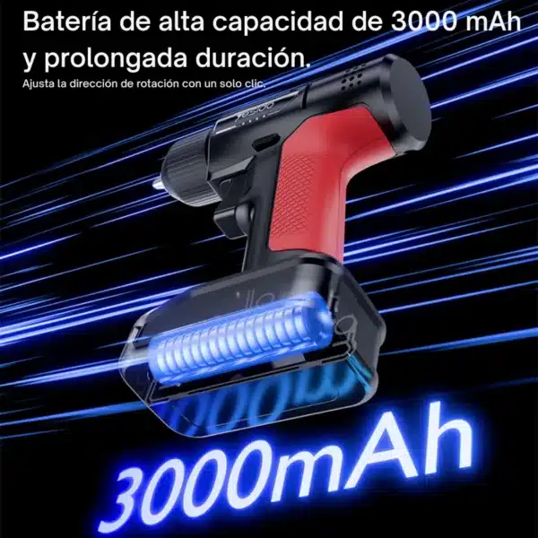 Taladro inalámbrico Yesido EC36 batería 3000mAh Batería de litio de 3000mAh del taladro inalámbrico recargable Yesido EC36