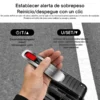 Alerta de sobrepeso en pantalla roja de la balanza digital para maletas Yesido MG41