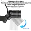 Cabezal de aluminio ajustable 90° de la linterna de cabeza recargable Yesido TC13