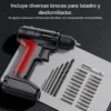 Taladro inalámbrico Yesido EC36 brocas y puntas Taladro inalámbrico recargable Yesido EC36 con 6 brocas, 20 puntas de destornillador y barra de extensión