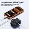 Batería de la linterna de cabeza recargable Yesido TC13 cargando un celular como power bank