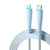 Cable Toocki Lightning a USB-C PD 20W de 2 metros color azul, carga rápida para iPhone