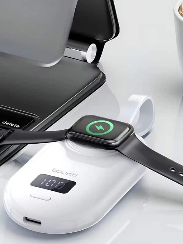 🔌 Power Bank Toocki para Reloj – Carga Magnética 15W, Compacto y Portátil