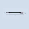 Adaptador audífonos 3.5mm a USB Tipo C de 12mm Toocki  – Sonido Hi-Fi, Cable Trenzado, Compatible con Todos los Dispositivos USB-C