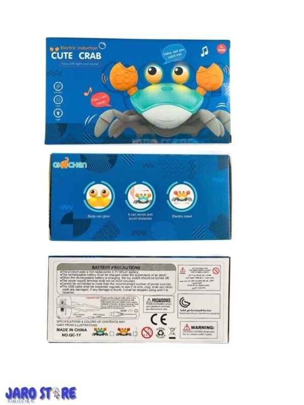 Cangrejo de juguete tummy time recargable