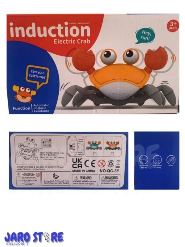 Cangrejo de juguete tummy time a pila