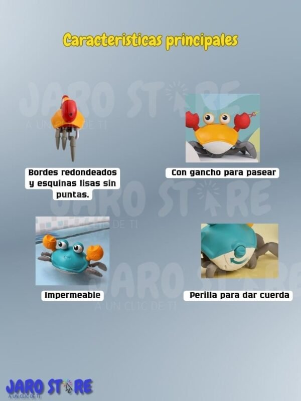 Cangrejo de juguete impermeable