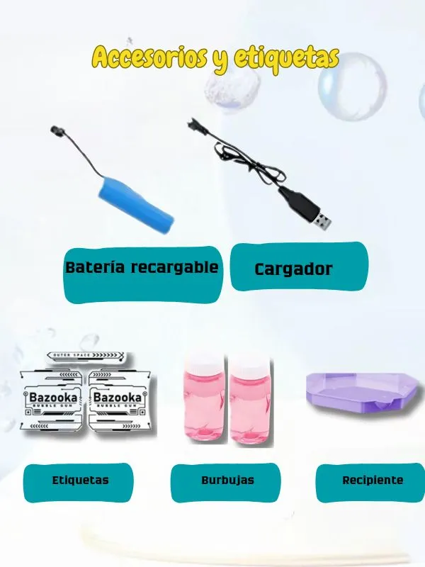 Pistola de burbujas