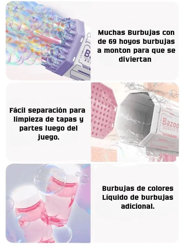 Pistola de burbujas