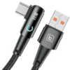 Cable de Carga Rápida Tipo C Toocki 100W – Ideal para Juegos, 1M, Ángulo 90°