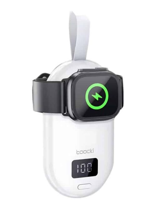 🔌 Power Bank Toocki para Reloj – Carga Magnética 15W, Compacto y Portátil