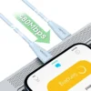🔹 Cable de Carga Rápida Tipo C a C 60W Usams 1m – Transferencia de Datos y Carga para Laptop, Tablet y Celular