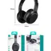 Audifonos diadema YG23 Usams muetra las medidas del producto y el empaque
