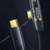 Cable de Carga Rápida Tipo C a C 100W PD con Conector en L – USAMS 1.2m / 2m