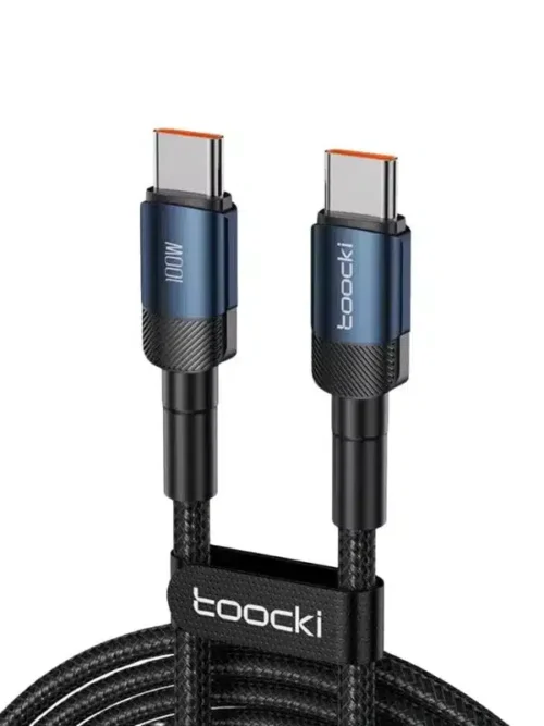 Cable Toocki Tipo C PD 100W 5A Carga Rápida de Alta Resistencia