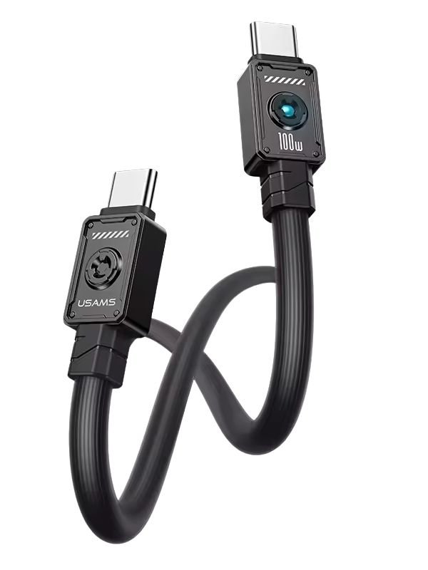 🔌 Cable de Carga Rápida Tipo C a C 100W Usams 1.2m – Transferencia de Datos 480Mbps, Resistente y Seguro
