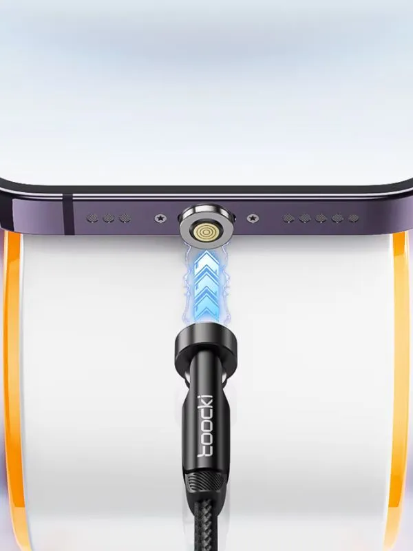 Cable Magnético 3 en 1 Toocki Carga Rápida 3A | Tipo C - Lightning - Micro USB