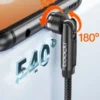 Cable Magnético 3 en 1 Toocki Carga Rápida 3A | Tipo C - Lightning - Micro USB