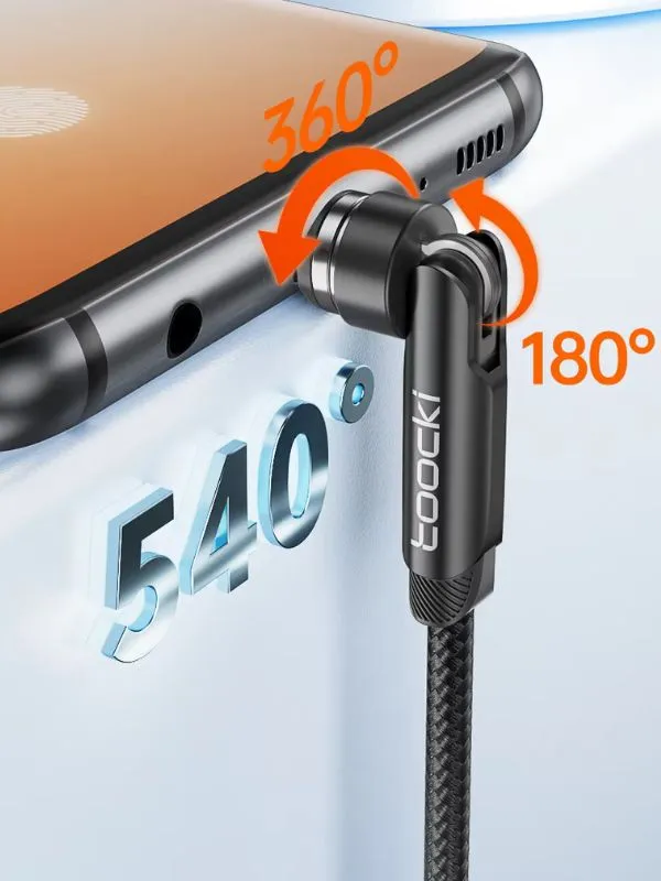 Cable Magnético 3 en 1 Toocki Carga Rápida 3A | Tipo C - Lightning - Micro USB