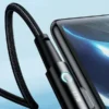 Cable de Carga Rápida Tipo C Toocki 100W – Ideal para Juegos, 1M, Ángulo 90°