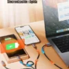 Cable 3 en 1 Toocki Carga Rápida 3.5A USB Tipo C / Micro USB / Lightning 1m Reforzado