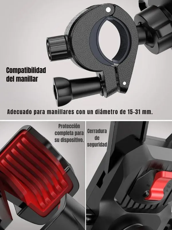 Soporte Celular para Moto y Bicicleta Joyroom | Rotación 360° y Fijación Segura