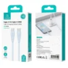 🔹 Cable de Carga Rápida Tipo C a C 60W Usams 1m – Transferencia de Datos y Carga para Laptop, Tablet y Celular