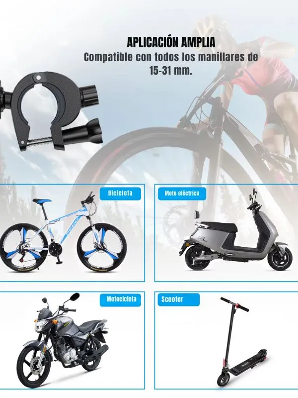 Soporte Celular para Moto y Bicicleta Joyroom | Rotación 360° y Fijación Segura