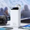 Power bank carga rapida 20W de 30000 mAh
