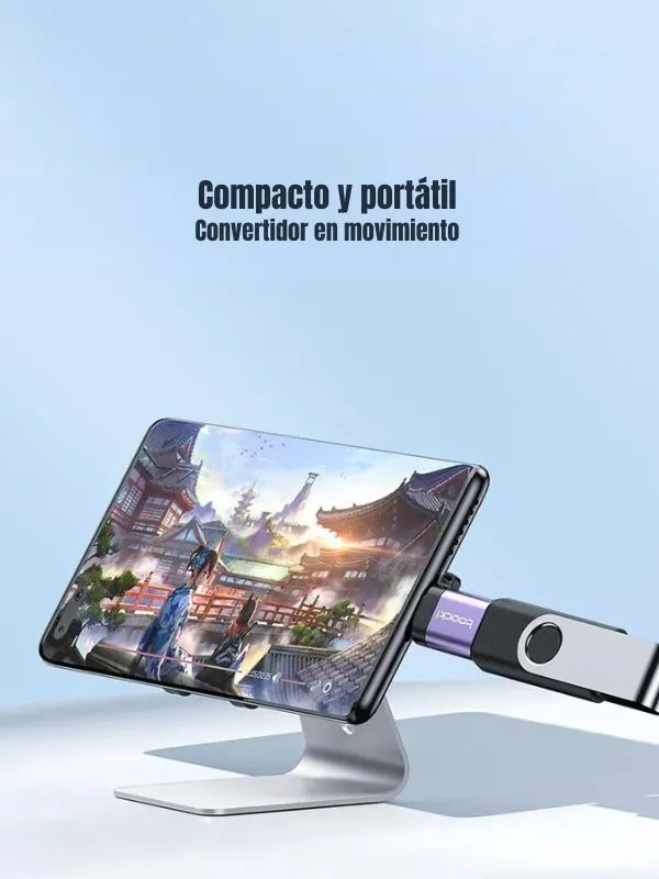 Adaptador OTG Lightning a USB Tipo C Toocki | Carga, Datos y OTG | USB 3.0 Alta Velocidad 5Gbps
