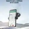 Soporte celular para auto joyroom OK2 instalado