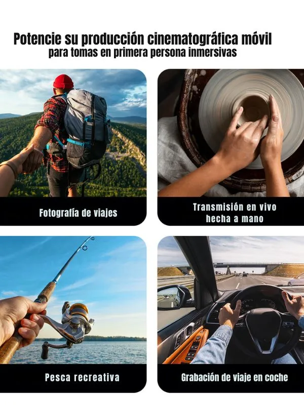 Soporte Magnético para cuello POV Celular Telesin | Grabación Manos Libres para Cuello con MagSafe Ajustable