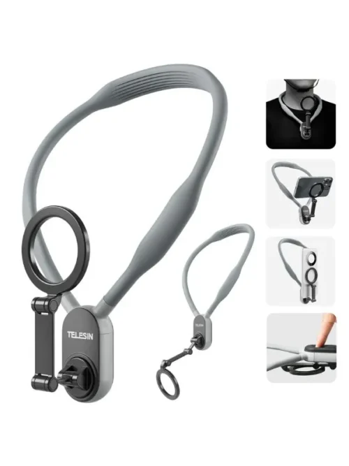 Soporte Magnético para cuello POV Celular Telesin | Grabación Manos Libres para Cuello con MagSafe Ajustable