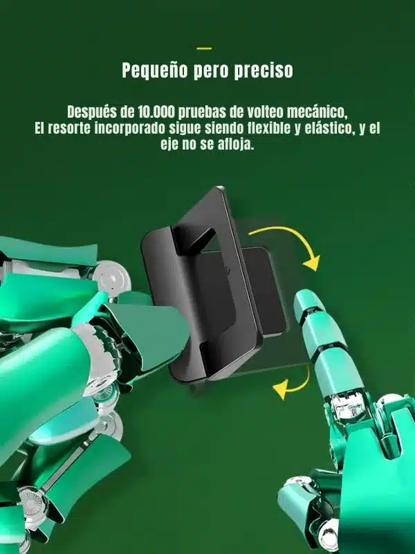 muestra soporte plegable marca usasm haciendo pruebas de uso