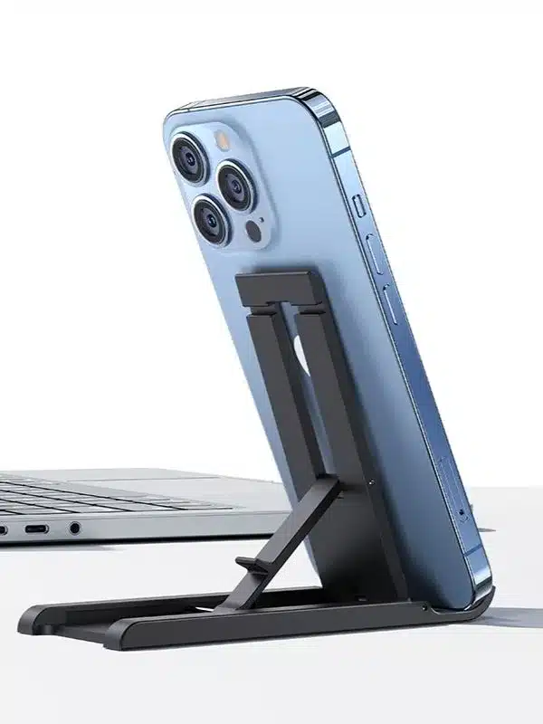 un celular colocado sobre el Soporte portatil usams ZJ070