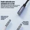 Adaptador audífonos 3.5mm a USB Tipo C de 12mm Toocki  – Sonido Hi-Fi, Cable Trenzado, Compatible con Todos los Dispositivos USB-C