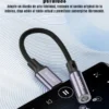 Adaptador audífonos 3.5mm a USB Tipo C de 12mm Toocki  – Sonido Hi-Fi, Cable Trenzado, Compatible con Todos los Dispositivos USB-C