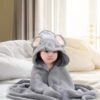 Toalla de Microfibra para Bebé – Ultra Absorbente con Diseño de Animalitos 4 colores