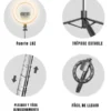 Tripode estable para celular con control bluetooth marca USAMS