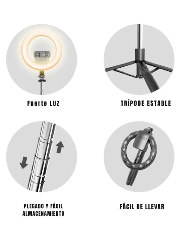 Tripode estable para celular con control bluetooth marca USAMS