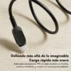 Cable Toocki USB-A a Type-C con material TPE flexible trenzado