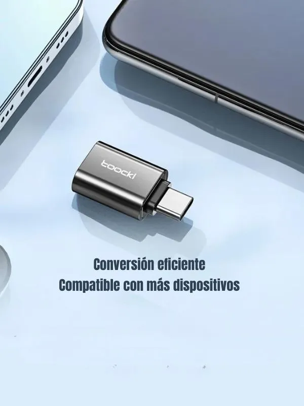 Adaptador OTG Tipo C a Lightning para iPhone | Transferencia Rápida USB 3.0 – Toocki