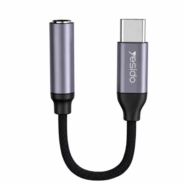 Adaptador tipo C a 3.5 mm para audífonos Yesido YAU19 vista principal
