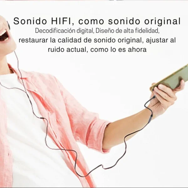 Adaptador tipo C a 3.5 mm con decodificación digital y sonido HiFi