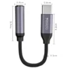 Medidas del adaptador tipo C a 3.5 mm Yesido YAU19