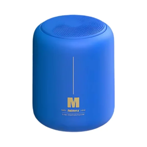 Parlante Bluetooth portátil Remax Aircity RB-M1 azul Parlante Bluetooth portátil Remax Aircity RB-M1 color azul con detalles dorados